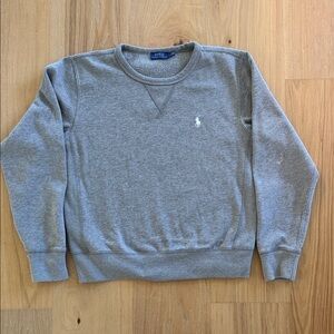 Polo by Ralph Lauren Heather Gray Crewneck Sweatshirt Youth Large